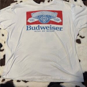 Budweiser White Graphic Tee